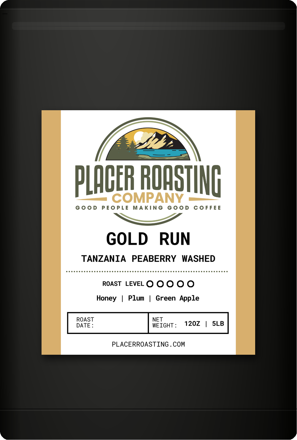 gold run coffee bag