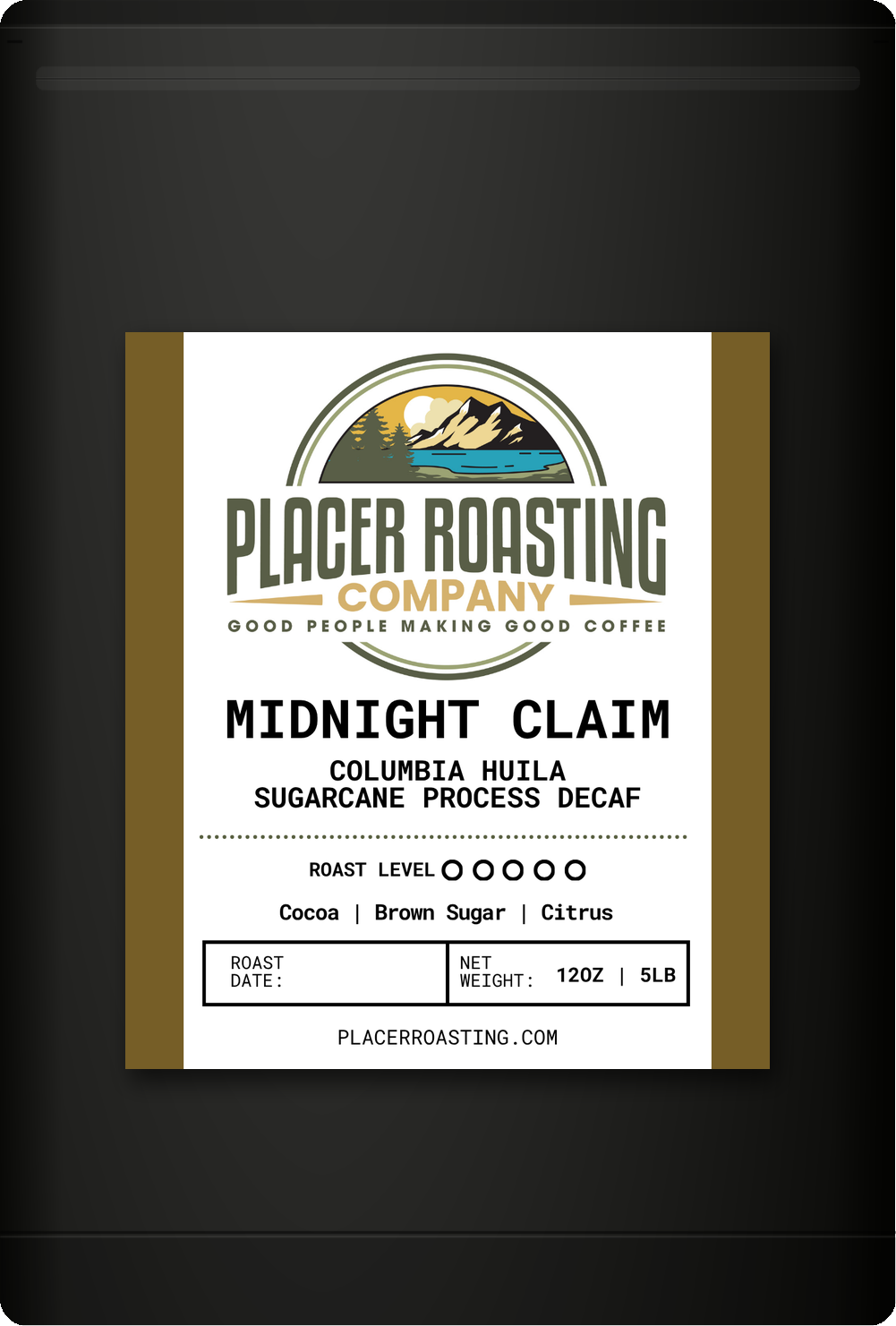 midnight claim coffee bag